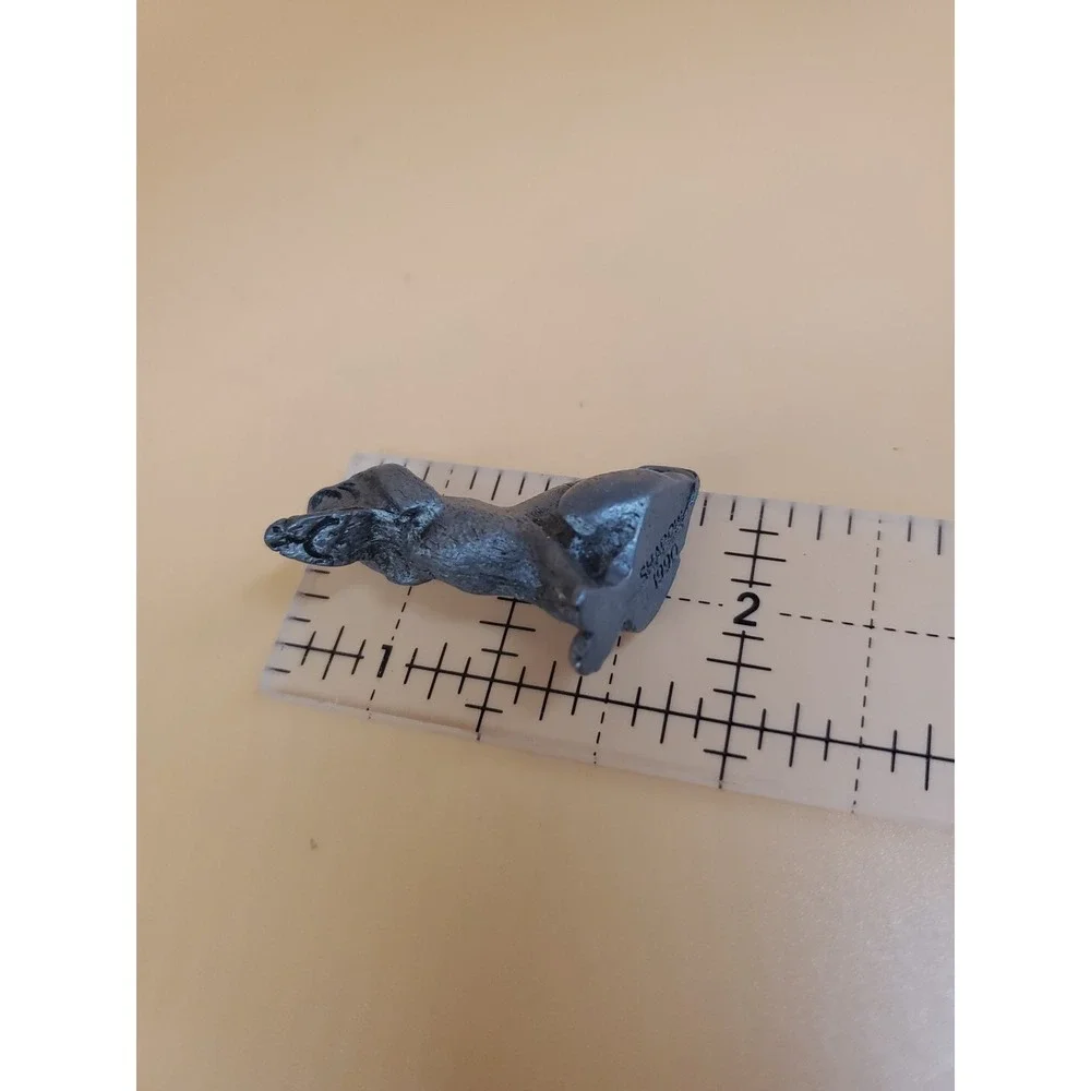 Vintage Signed 1990 Shadow Hound Dog Pewter Mini Figurine. Hunting Dog Keepsake